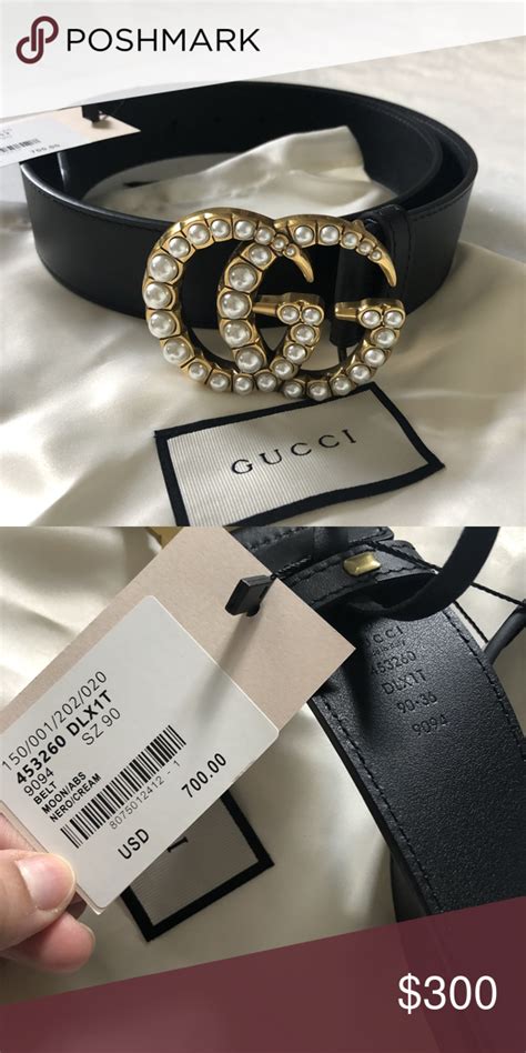 poshmark gucci belt bag|Gucci belt with pearl buckle.